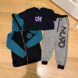 Nuvo dance jacket, pants and tshirt
